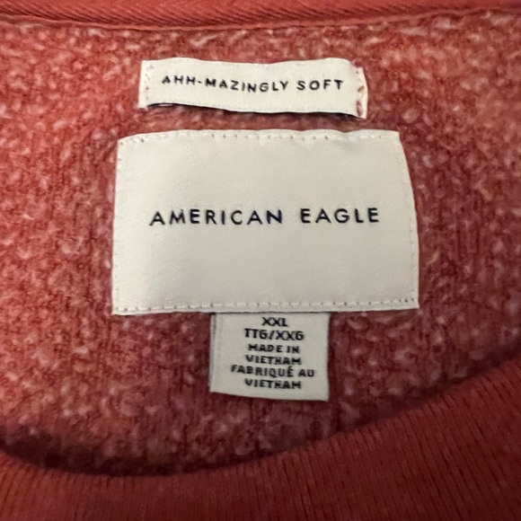 American Eagle Outfitters Dark Orange Sweatshirt with Yellow Print - Picture 5 of 5